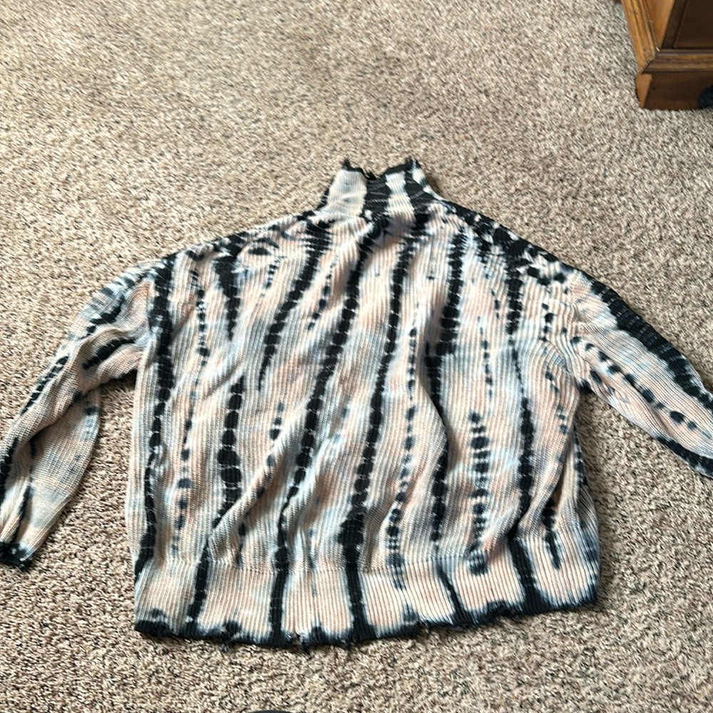 Young Fabulous and Broke Distressed Sweater